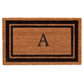 Calloway Mills 152961830A Black Border 18' X 30' Monogram Doormat, (Letter A)