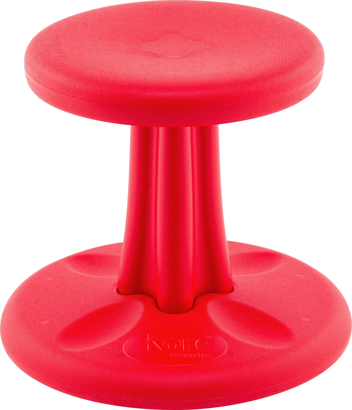 KORE Design Wobble Stool Chair, Girls + Boys Kid Desk Stools, Ergonomic Small Office Chairs, Flexible Seating for Active Kids, ADD/ADHD, Classroom, School, Home, Preschool (12in), Age 4-5 yrs, Red