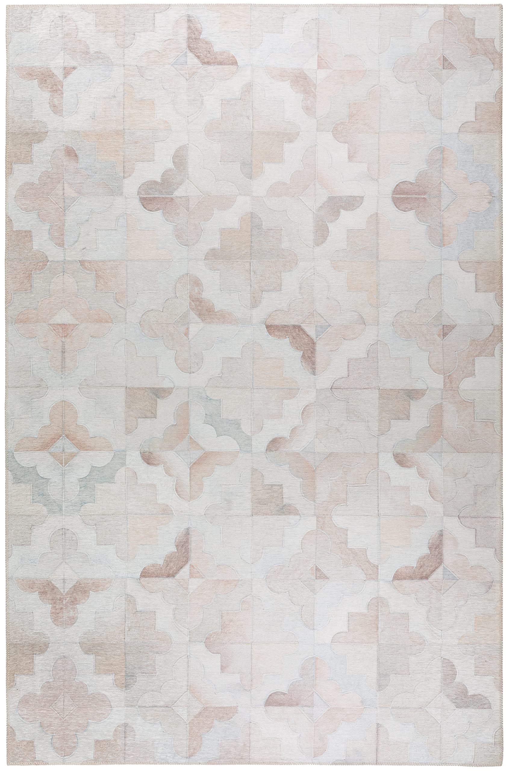 Addison Rugs Laredo Alr38 Ivory Washable 8' X 10' Indoor Outdoor Area Rug, Easy Clean, Machine Washable, Non Shedding, Bedroom, Entry, Living Room, Dining Room, Kitchen, Patio Rug