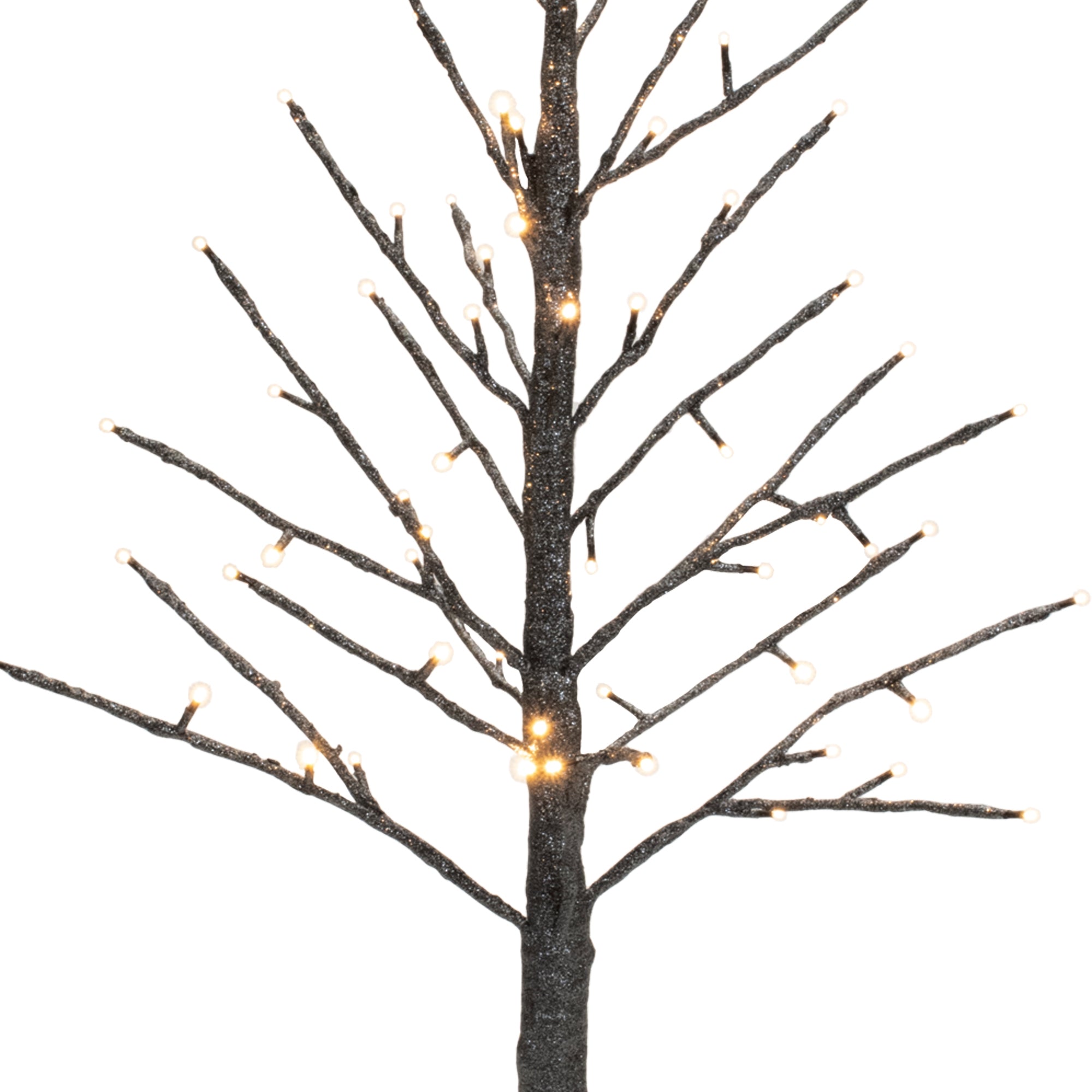 Melrose Paper 78 Led Lights Twig Christmas Tree, 36-Inch Height, Black, Holiday Season Decoration