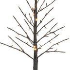 Melrose Paper 78 Led Lights Twig Christmas Tree, 36-Inch Height, Black, Holiday Season Decoration