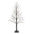 Melrose Paper 114 Led Lights Twig Christmas Tree, 4-Foot Height, Black, Holiday Season Decoration