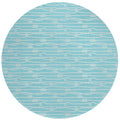 Addison Rugs Harpswell Ahp37 Shoreline 8' X 8' Indoor Outdoor Round Rug, Easy Clean, Machine Washable, Non Shedding, Bedroom, Living Room, Dining Room, Kitchen, Patio Rug
