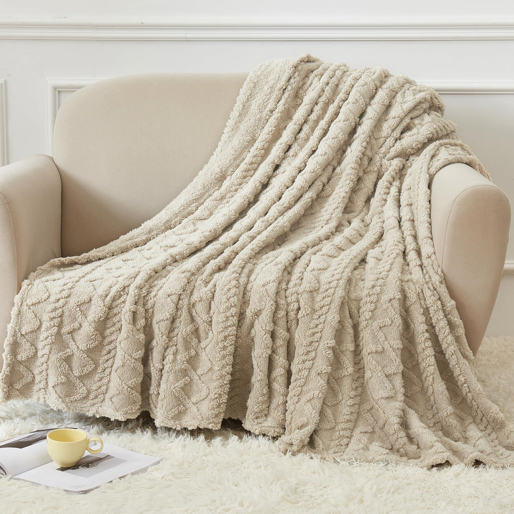 Aganear Fleece Blanket King Size - Lightweight Portable Plush Fuzzy Cozy Soft Blanket For Couch, Sofa, Bed, Office, Breathable A