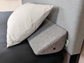 Insieme King Size Bed Wedge Pillow For Headboard Gap (Gray) | Long Triangular Pillow Wedge/Bed Gap Filler/Bolster Pillow For Pil