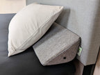 Insieme King Size Bed Wedge Pillow For Headboard Gap (Gray) | Long Triangular Pillow Wedge/Bed Gap Filler/Bolster Pillow For Pil