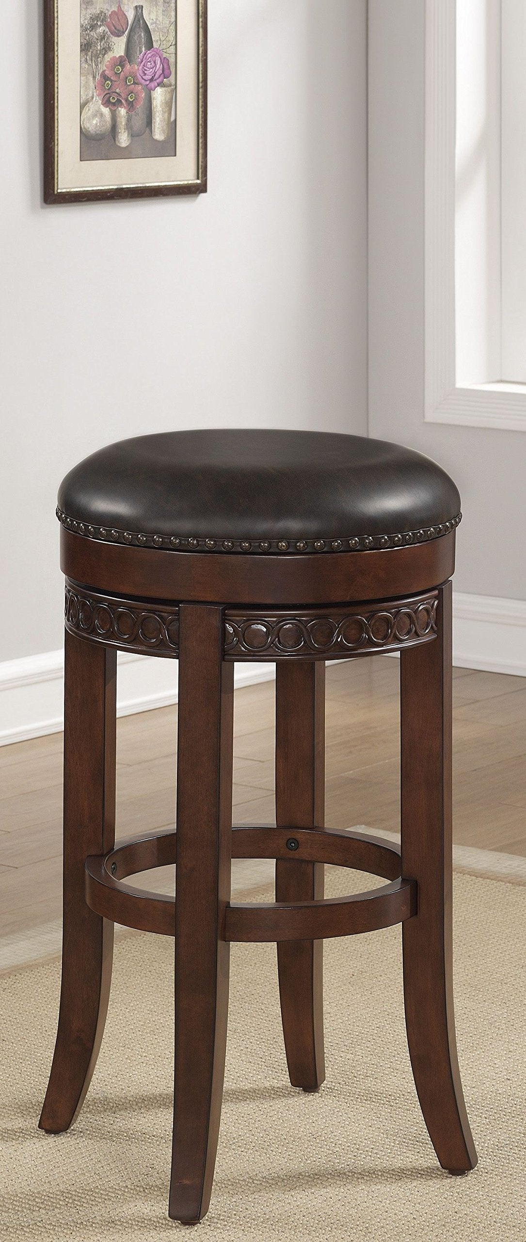 B2-251-26L 26&quot; Wood Frame Backless Bar Stool