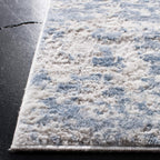 Safavieh Amelia Collection Area Rug - 9' Square, Grey & Blue, Modern Abstract Design, Non-Shedding & Easy Care, Ideal For High T