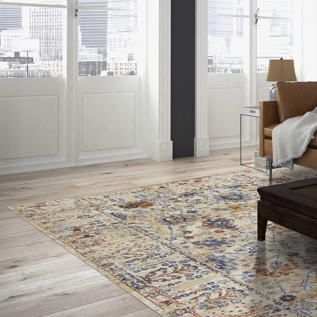 HomeRoots Decor 91' X 91' X 0.'5' Beige Polypropelene Rug