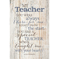 DEXSA My TeacherNew Horizons Wood Plaque with Easel | Made in the USA