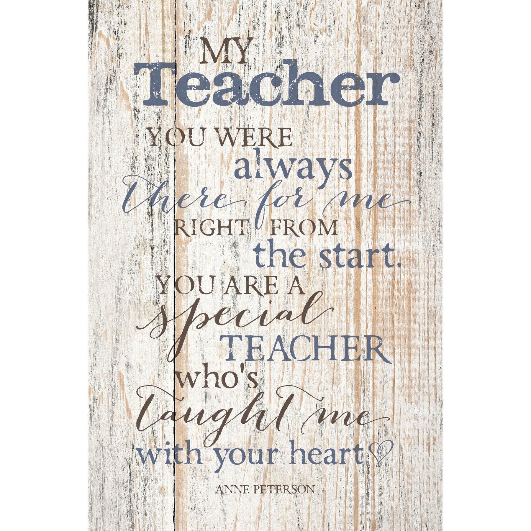 DEXSA My TeacherNew Horizons Wood Plaque with Easel | Made in the USA