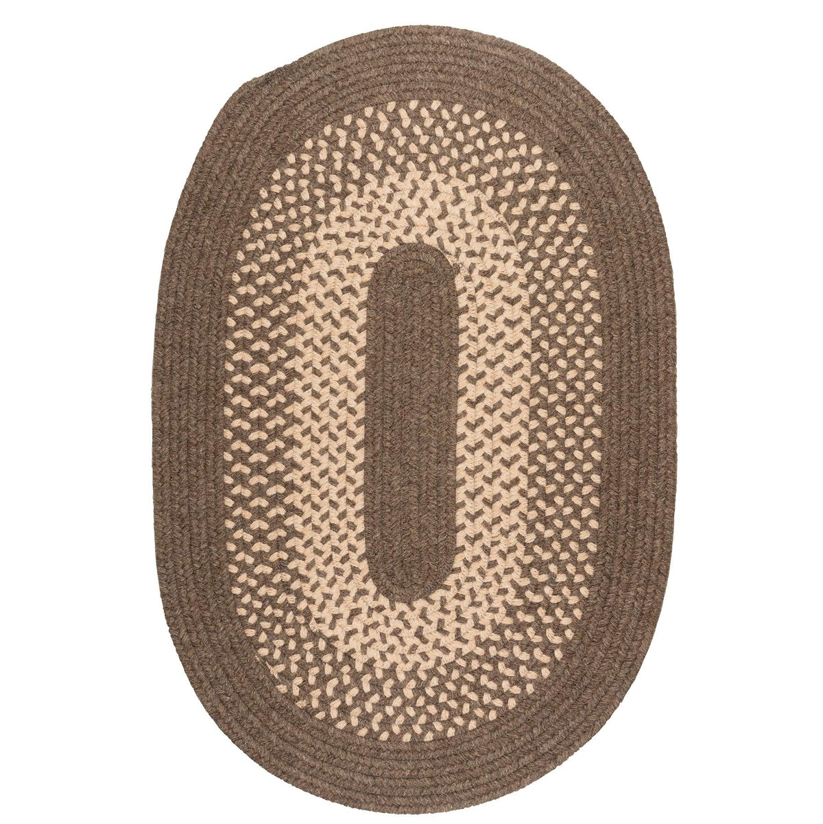 Madison Round Area Rug, 12-Feet, Roasted Brown