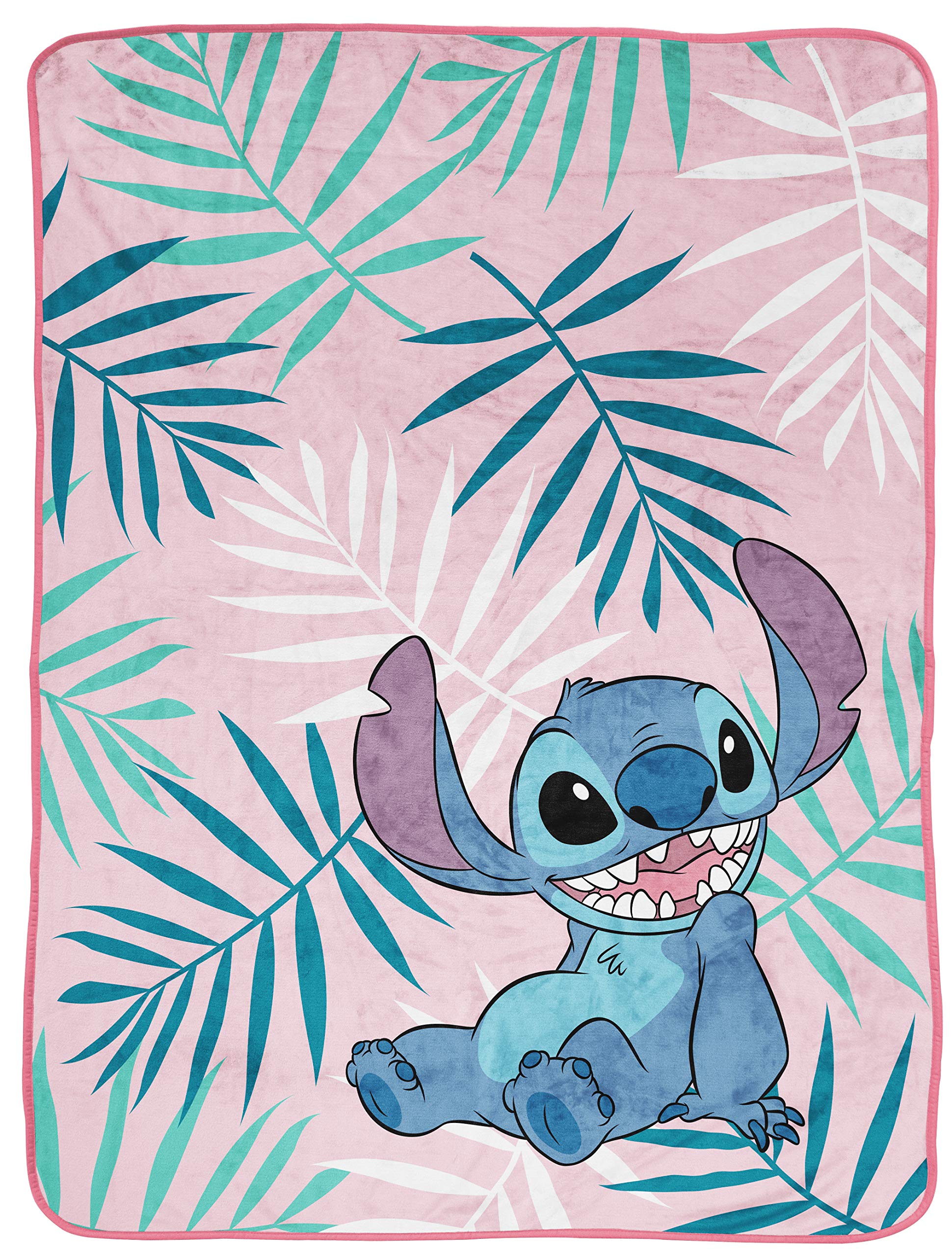 Jay Franco Disney Lilo & Stitch Kids' Plush Fleece Throw Blanket - 46' X 60' For Boys & Girls, Toddlers, Cozy, Fade Resistant