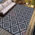 Outdoor Camping Rug Waterproof 5x8FT, Reversible Stain & UV Resistant Plastic Straw RV Rug for Outside Patio Porch Pool Deck Bea