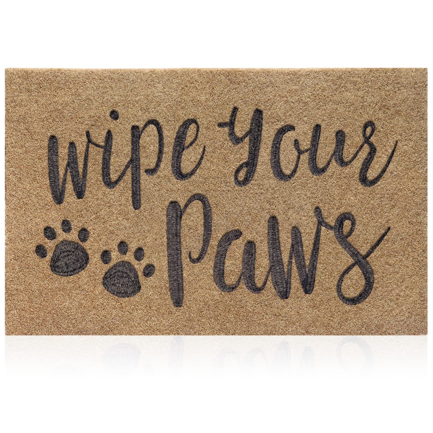 Aazzkang Dog Door Mats For Home Entrance Outdoor Indoor Wipe Your Paws Mat Large 36'X24' Easy To Clean Front Door Mat With Non