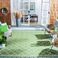 Safavieh Courtyard Collection 8' X 10' Green/Beige Cy6918 Trellis Indoor-Outdoor Waterproof Easy-Cleaning Patio Backyard Mudroom Area-Rug