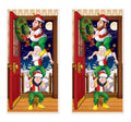 Beistle Elves Door Covers, 5 x 30   , 2 Pieces Plastic for Indoor & Outdoor Use - Easily Display - Santas Workshop, Christmas P
