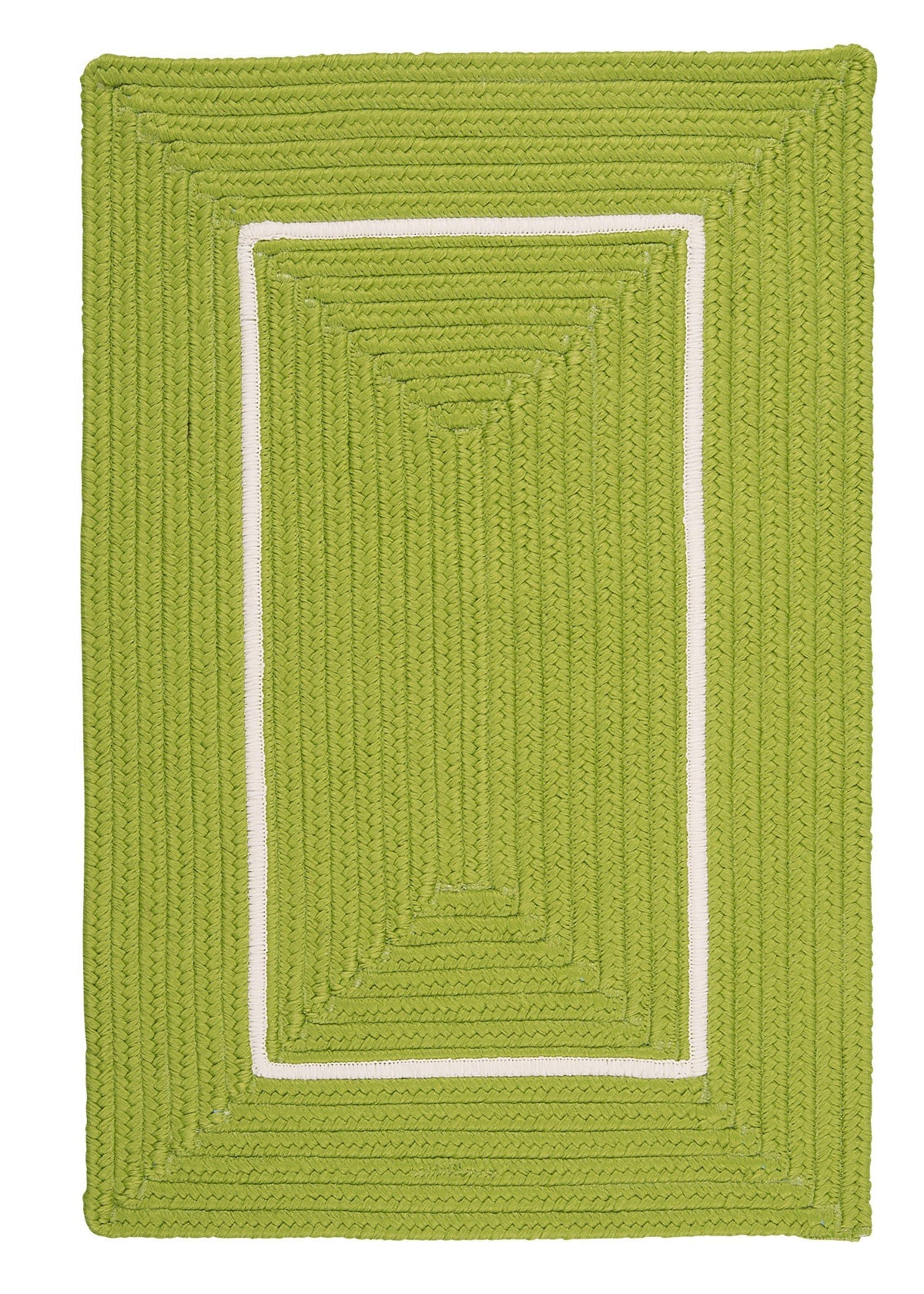 Doodle Edge Area Rug, 8 By 10-Feet, Bright Green