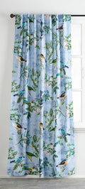 Maison d' Hermine Curtains 100% Cotton (50''x96'') One Panel Easy Hanging with a Rod Pocket & Loop, for Kitchen, Offices Drapes,