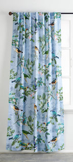 Maison d' Hermine Curtains 100% Cotton (50''x96'') One Panel Easy Hanging with a Rod Pocket & Loop, for Kitchen, Offices Drapes,