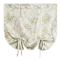 Leeva Green Tie Up Valances Curtains For Bathroom, Watercolor Floral Thermal Insulated Adjustable Balloon Rod Pocket Windows Sha