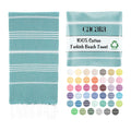 Cacala Lightweight and Thin Turkish Beach Towel 100% Cotton Sand-Free and Quick-Drying Goodness Perfect as an Extra Large Travel