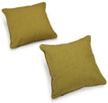 Blazing Needles, L.P. 18-inch Corded Square Outdoor Throw Pillow, Avocado, 2 Count