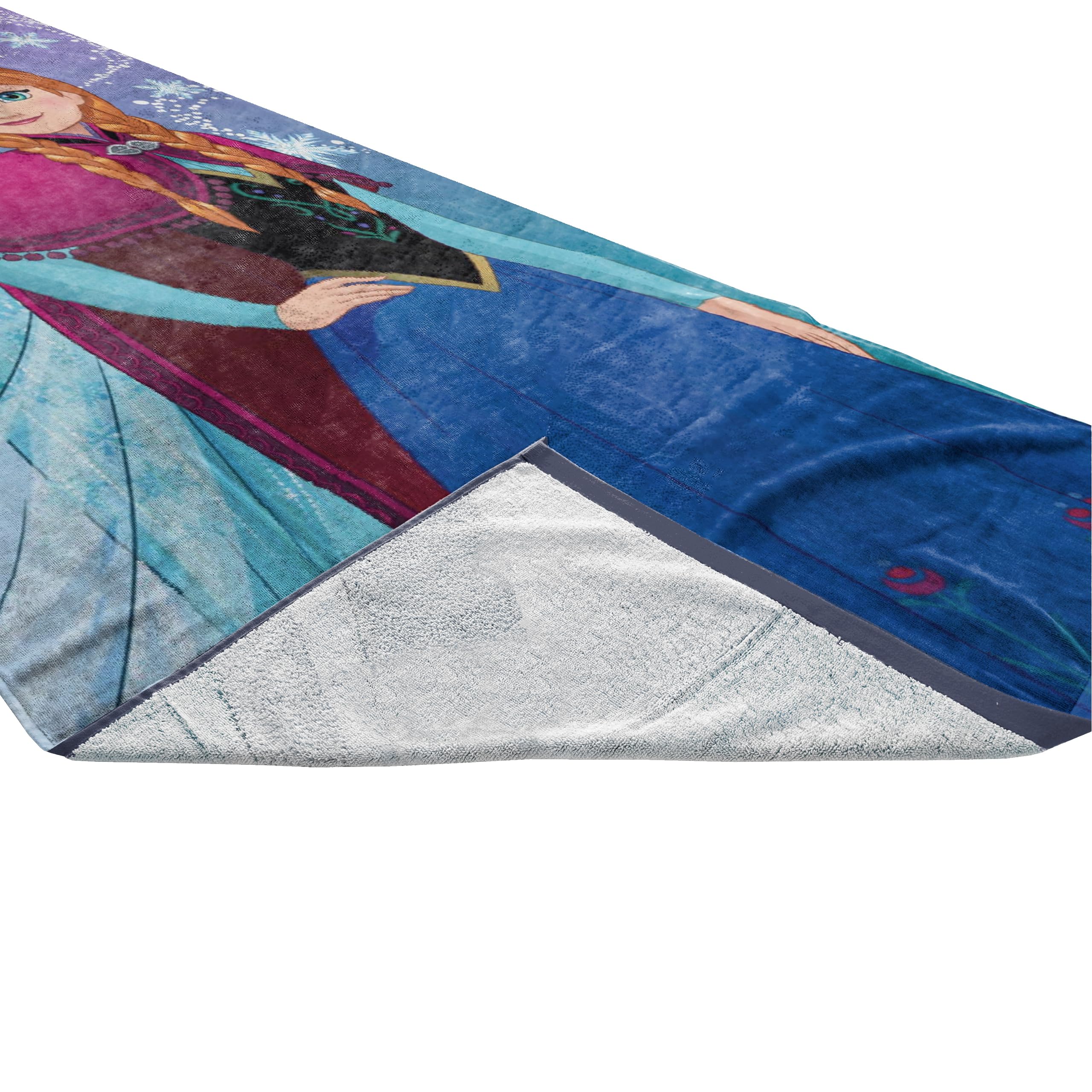 Jay Franco Frozen 2 Snowflake Sister Beach Towel 28" x 58" Multicolor 100% Cotton