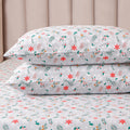 Elegant Comfort Ultra Soft 4-Piece 100% Turkish Cotton Flannel Sheet Set - Holiday Christmas Flannel Sheets, Warm And Cozy Premium Quality, Deep Pocket Fitted Sheet- Full, Poinsettia