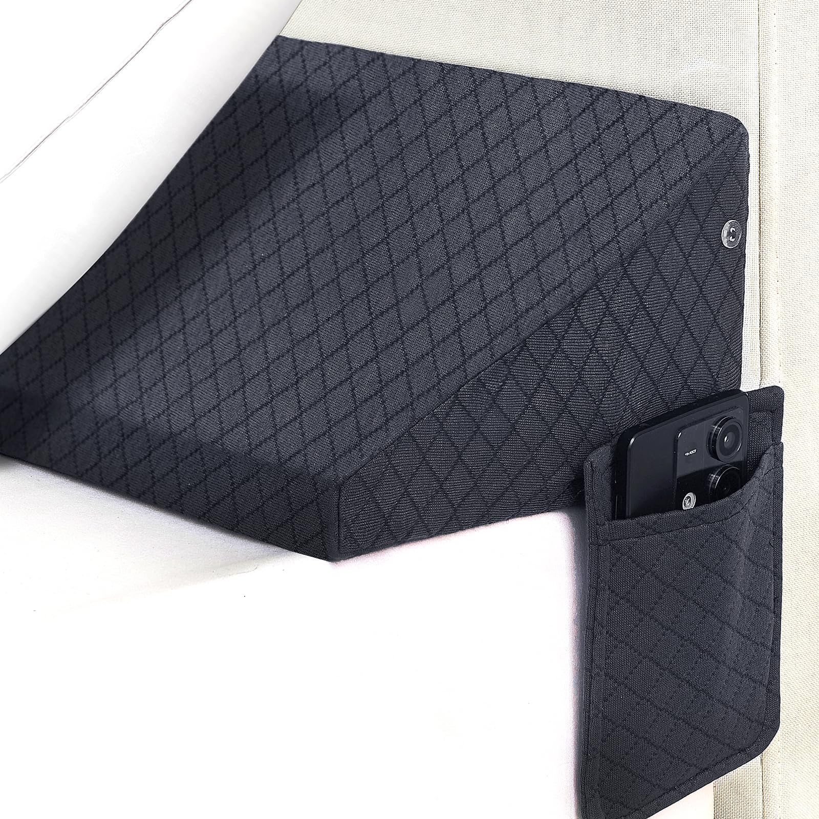 King Size Bed Wedge Pillow - For Headboard Gap/Headboard Pillow/Mattress Wedge /Bed Gap Filler (76''X10''X6'') - Bloster Triangl