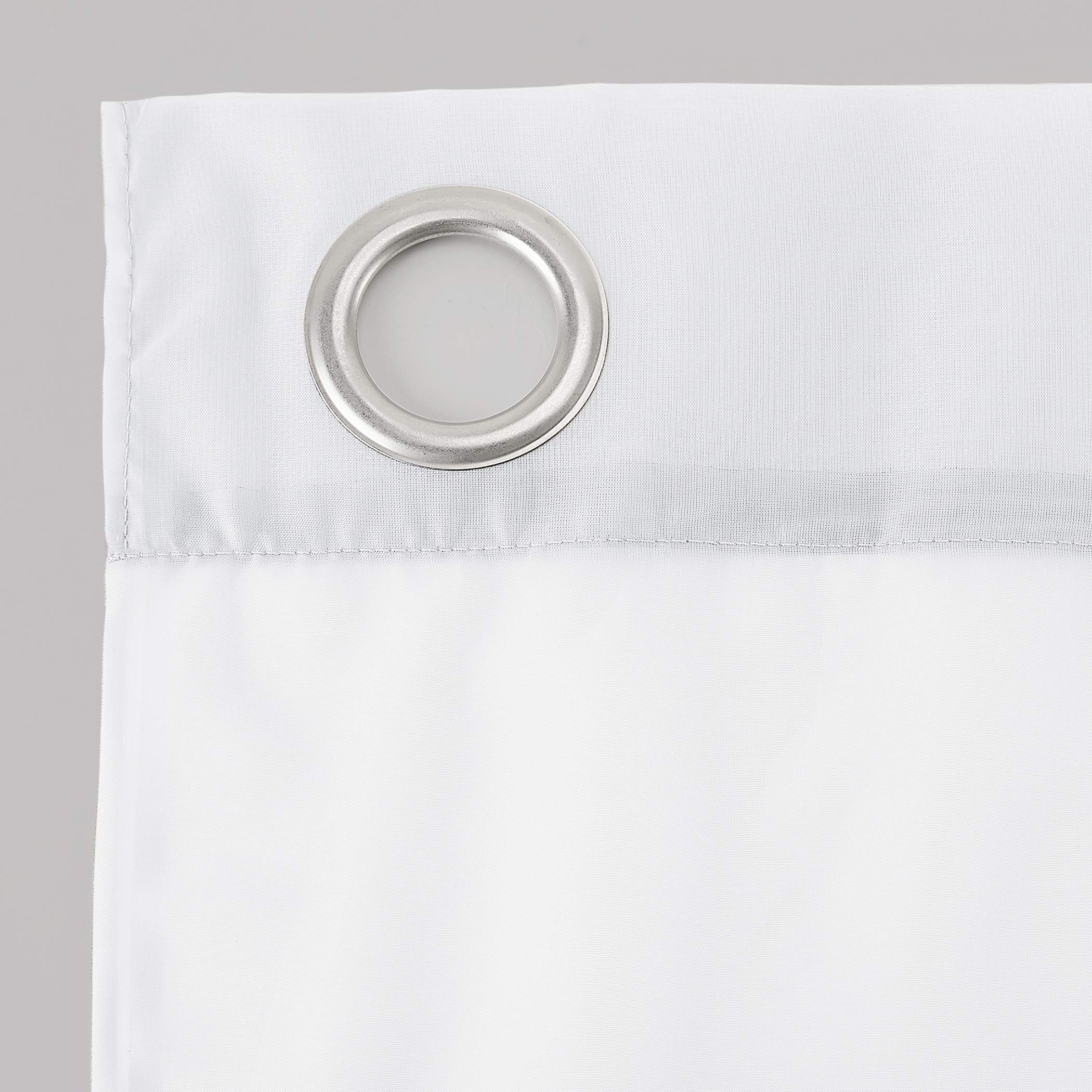 No. 918 Emily Sheer Voile Grommet Curtain Panel, 59'' X 120'', White