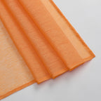 Donren Coral Orange Scarf For Party - Luxury Soft Semi Sheer Window Scarf For Wedding (1 Pack,52 X 144 Inch Length)