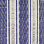 Mad Mats Geometric Outdoor Rug, Reversible Plastic Mat (5' X 8', Vertical Stripe - Blue/White)