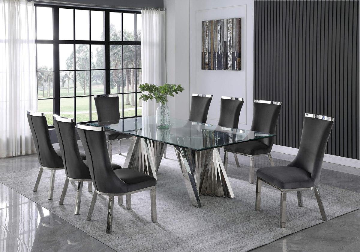 Furniture Dining Set, Dark Gray