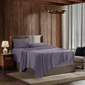 Nestl Full Size Sheet Sets - 4 Piece Sets, Deep Pocket, Hotel Luxury, Extra Soft, Breathable And Cooling, Grayish Purple Sheets