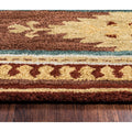 Rizzy Home Alora Decor Ryder 2'6" X 8' Tribal Multi/Brown/Blue/Gold/Khaki Hand-Tufted Rug