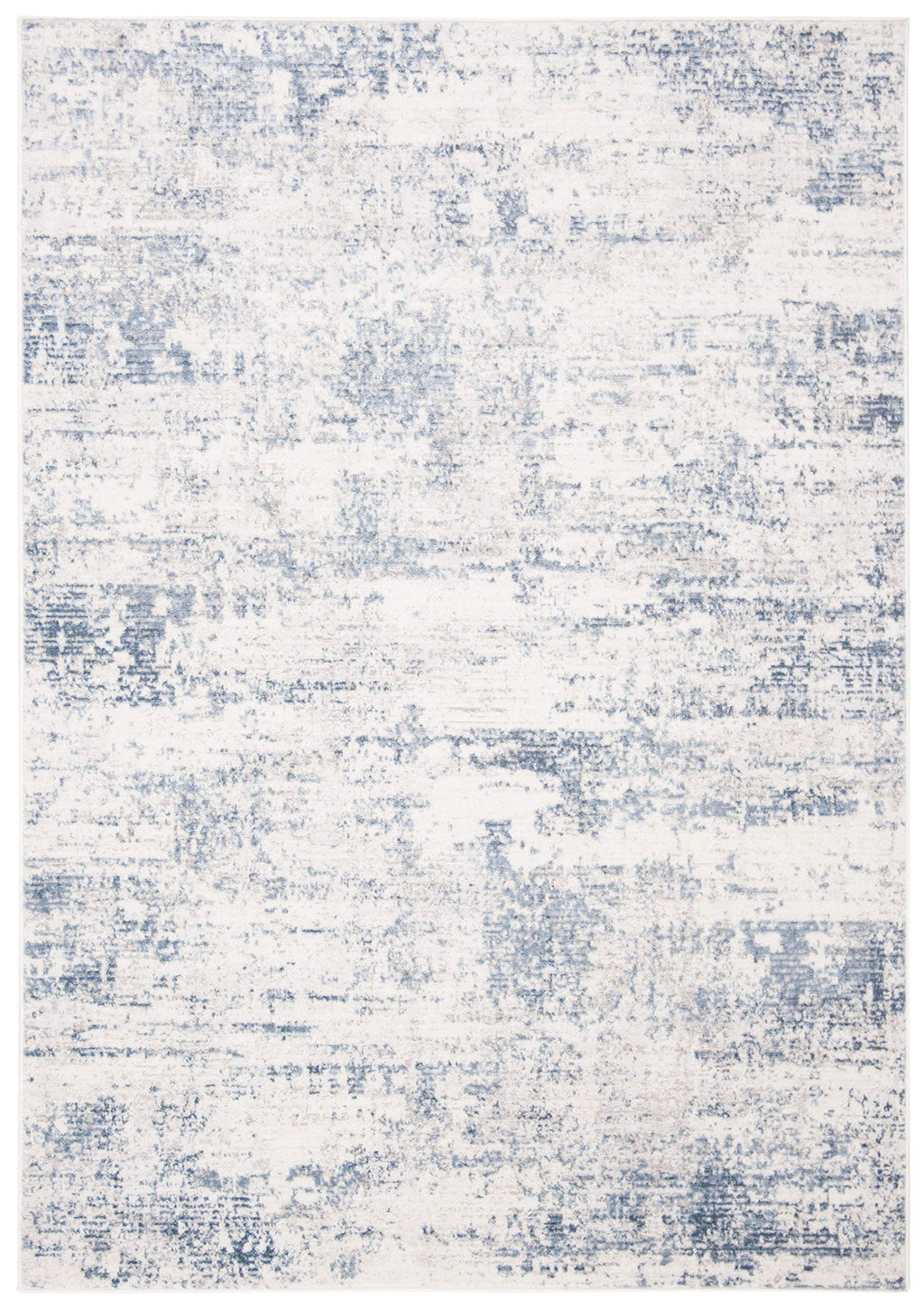 Safavieh Amelia Collection Area Rug - 5'3'' X 7'6'', Ivory & Blue, Modern Abstract Design, Non-Shedding & Easy Care, Ideal For H