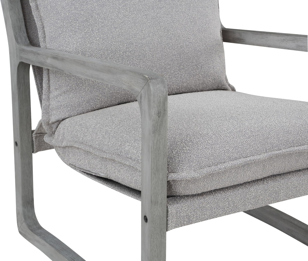 Steve Silver Company Kai Accent Chair, Gray, Rustic, Solid Asian And Birch Hardwoods, Set Of 2 Chairs