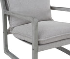 Steve Silver Company Kai Accent Chair, Gray, Rustic, Solid Asian And Birch Hardwoods, Set Of 2 Chairs