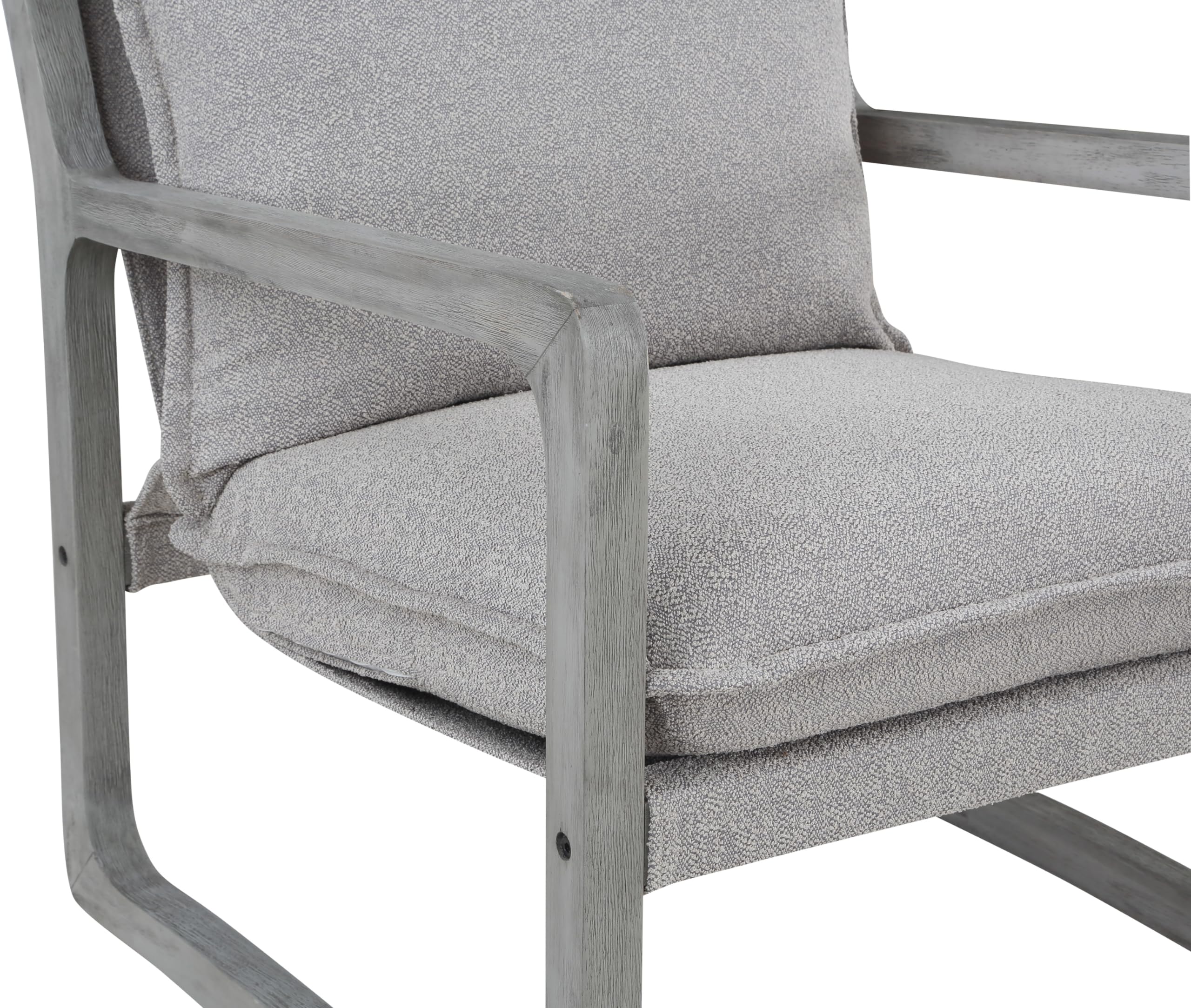 Steve Silver Company Kai Accent Chair, Gray, Rustic, Solid Asian And Birch Hardwoods, Set Of 2 Chairs