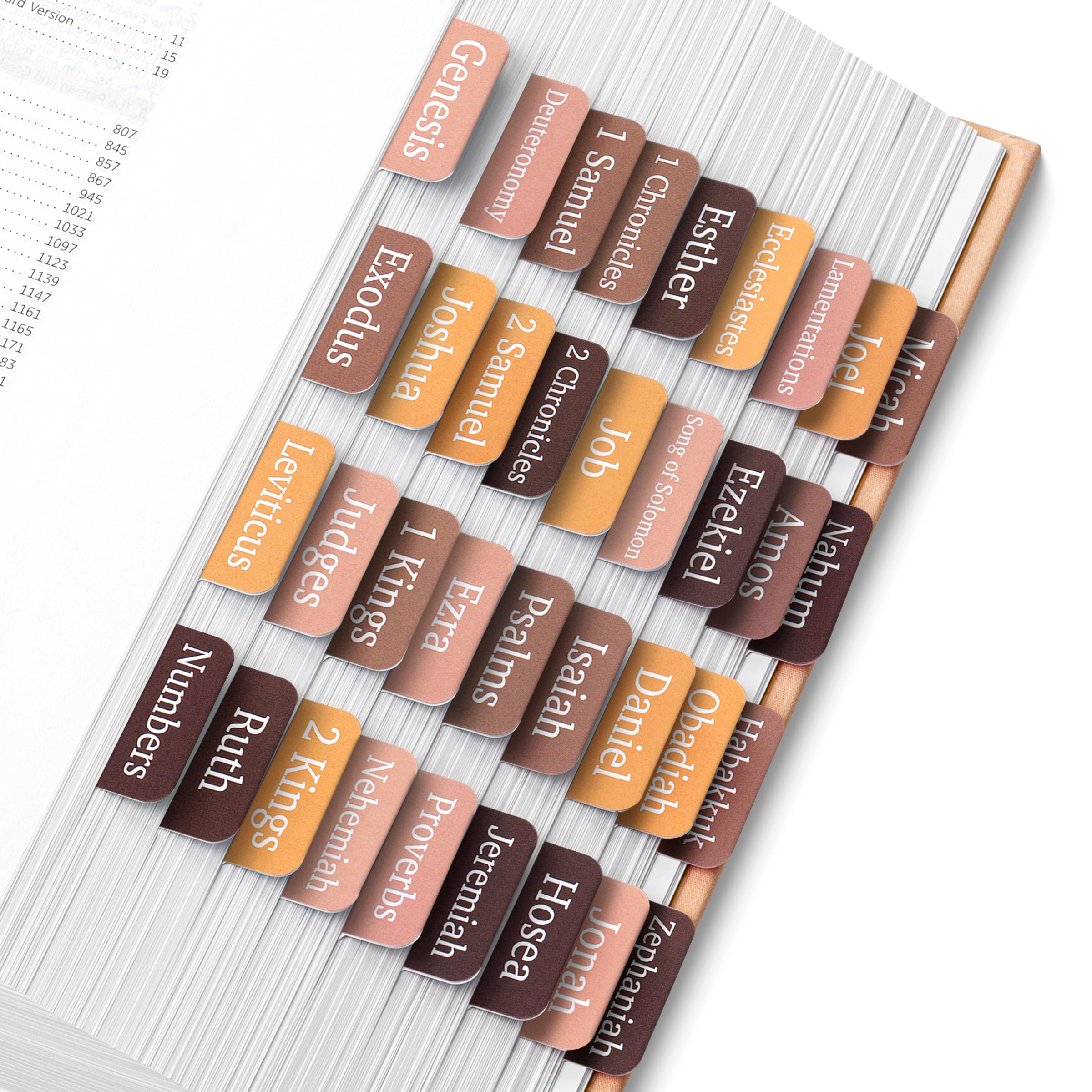 Mr. Pen- Bible Tabs, 75 Tabs, Oak Forest, Laminated Bible Tabs For Women And Men, Bible Tabs For Study Bible, Bible Index Tabs,