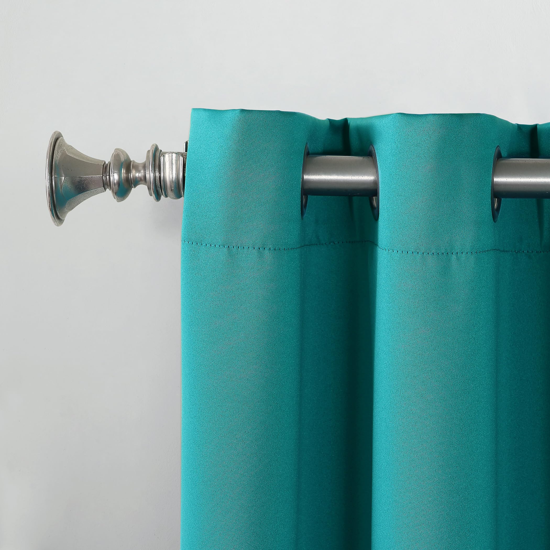 Sun Zero Barrow 2-Pack Energy Saving Grommet Curtain Panel Pair, 54'' X 54, Marine Blue