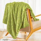 Bnuitland Fruit Green Flannel Throw Blanket (50X40 Inches), 300 Gsm Fleece Cozy Warm Soft Lightweight Bed Sofa Blanket For Babys