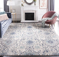 SAFAVIEH Madison Collection Area Rug - 10 Square, Cream & Light Grey, Boho Chic Glam Paisley Design, Non-Shedding & Easy Care, 
