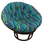 Blazing Needles Outdoor Spun Polyester Papasan Cushion, 1 Count (Pack Of 1), Pike Azure