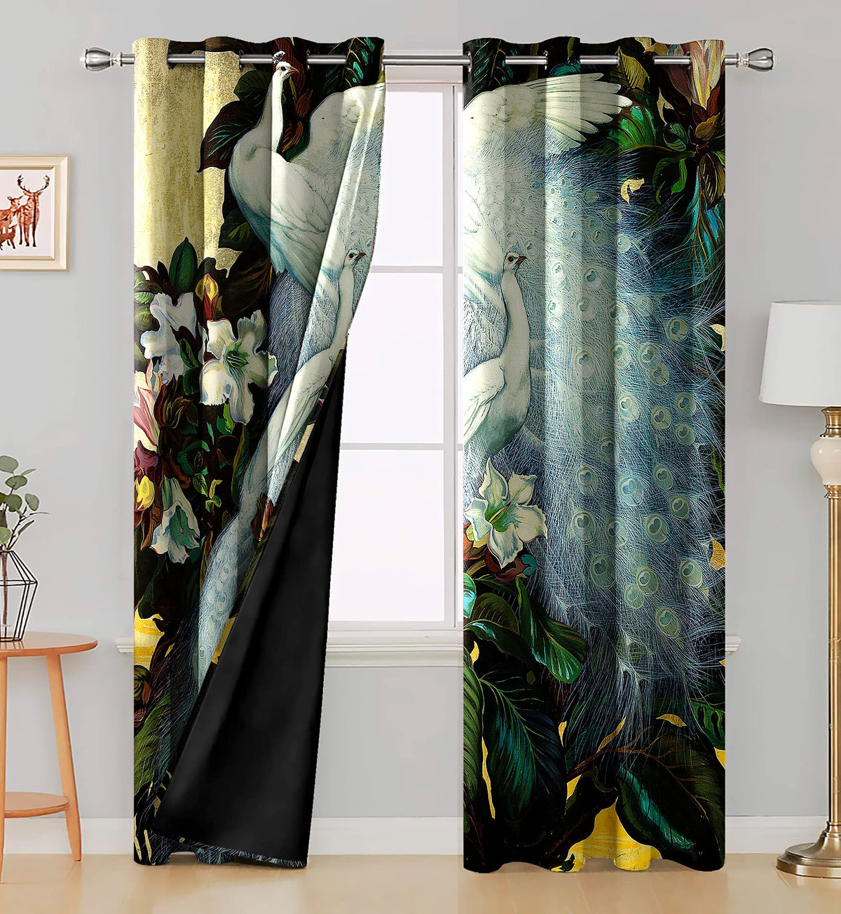 Ultimate Trends Polyester 3D Digital Nature Landscape Printed Blackout Curtains for Window, 6 feet, Pack of 2 Piece, Multi Color