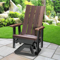 Brandon Swivel Glider in Brazilian Walnut on a Black Base