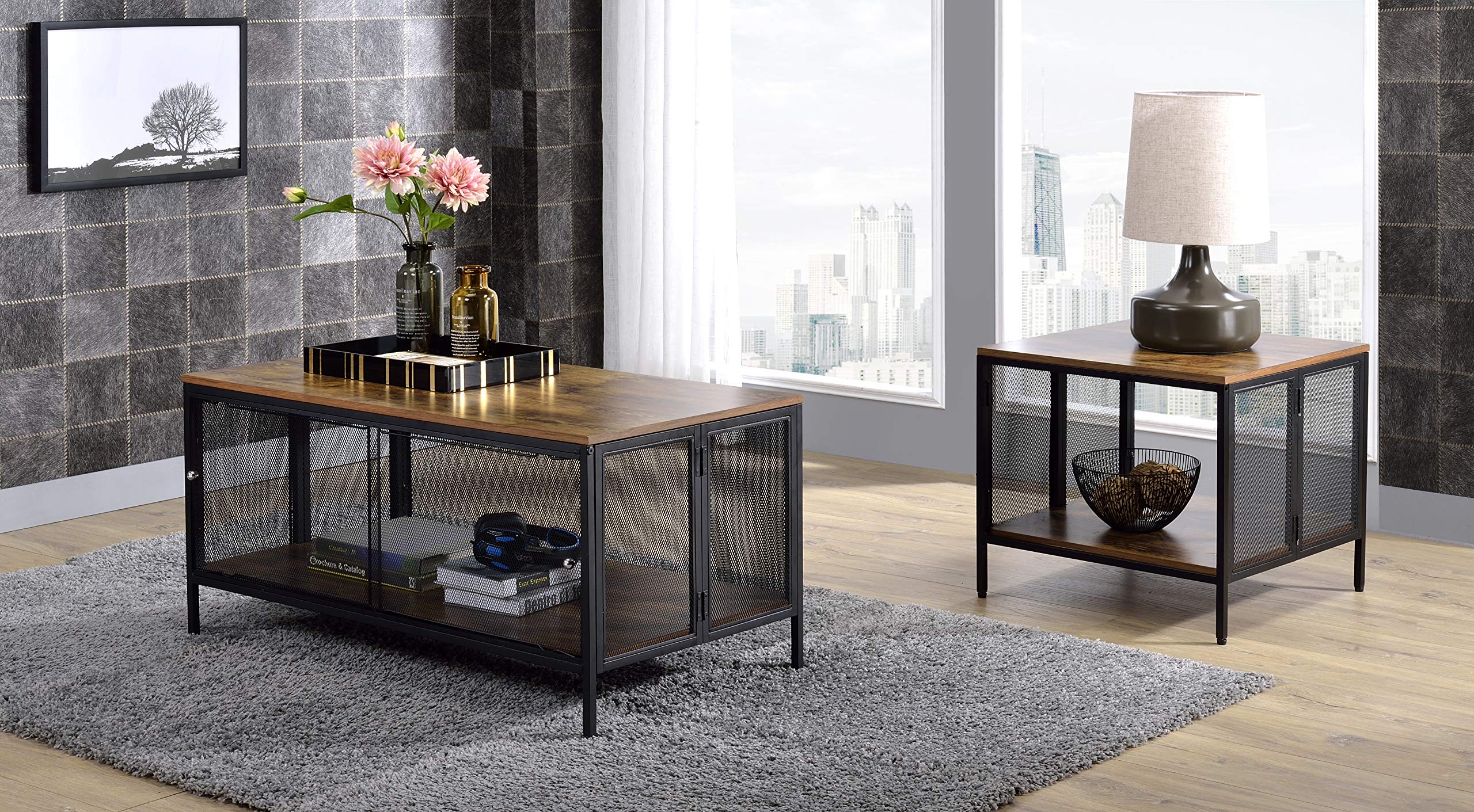Acme Ikram Rectangular Wooden Coffee Table