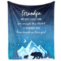 Julazy Grandpa Gifts Blanket 60'X50', Gifts For Grandpa From Granddaughter Grandson, Grandpa Gifts From Grandchildren, Best Gr