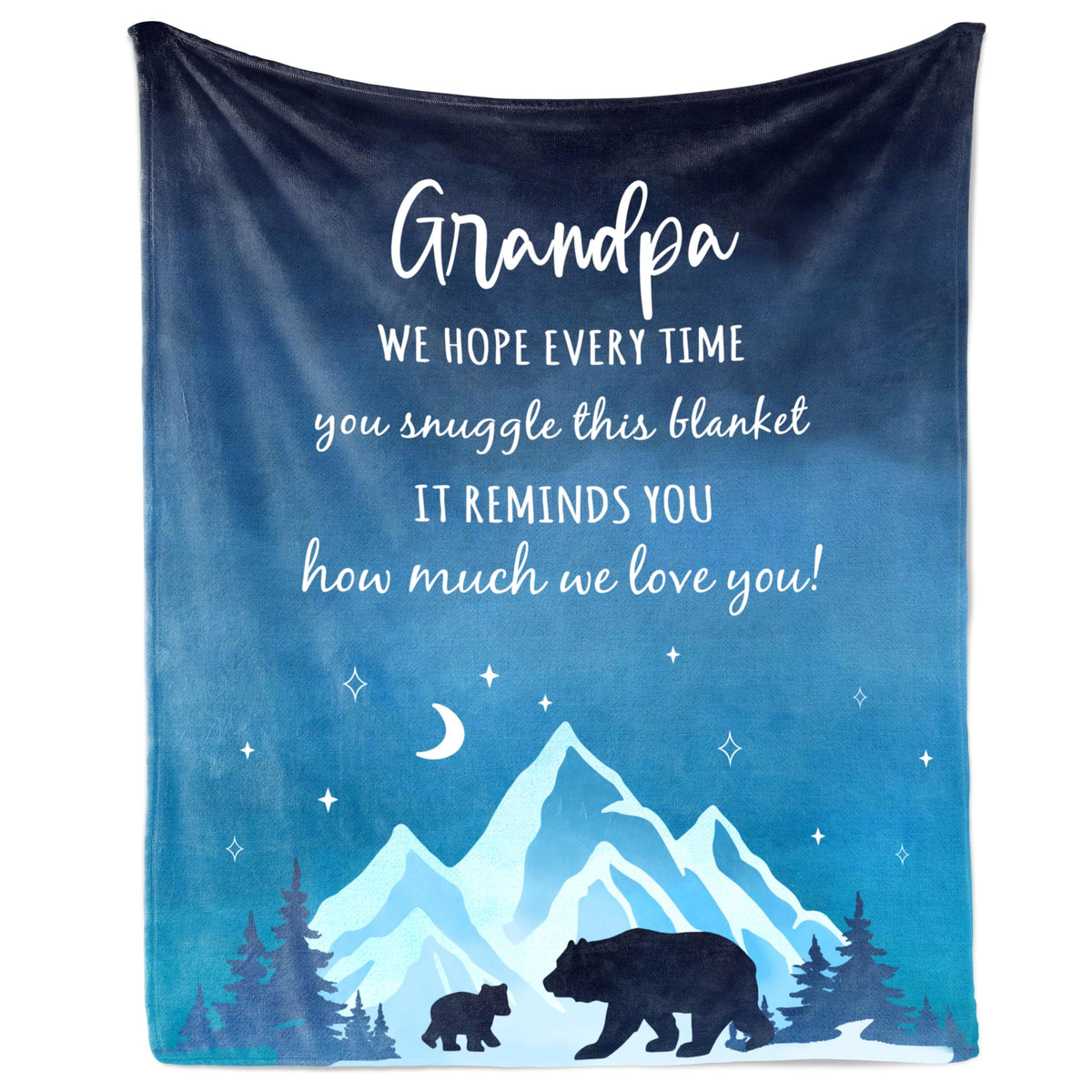 Julazy Grandpa Gifts Blanket 60'X50', Gifts For Grandpa From Granddaughter Grandson, Grandpa Gifts From Grandchildren, Best Gr